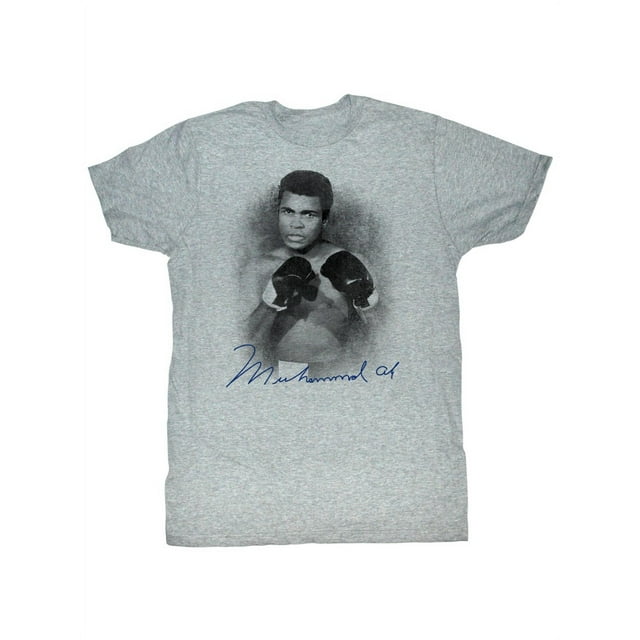 MUHAMMAD Ali-1137-A3-Gris HEATHER Adulte T-Shirt M/c
