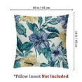 thumbnail image 4 of Patio Outdoor/Indoor Decorative Throw Pillow Water Repellent Set of 2 Square Pillow for Patio Garden Funiture (18" x 18", Green Flowers), 4 of 7