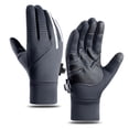 thumbnail image 1 of Guantes de ciclismo para hombres y mujeres, para exteriores, a prueba de viento, impermeables, con pantalla táctil, para mujer, deportes de invierno, cálidos guantes de esquí de polar, 1 of 6
