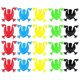 thumbnail image 1 of 100Pcs Plastic Frogs Toys Realistic Frogs Toys Colorful Bouncing Frogs Toys (Mixed Style), 1 of 4