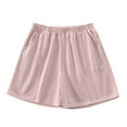 thumbnail image 1 of Timegard Running Shorts for Women Plus Size Wide Leg Elastic Waisted Sweatshorts Workout Shorts with Pockets, 1 of 7