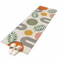 thumbnail image 2 of Boho Sun Discs 2'x6' Runner Rug, Green Leaves Middle Century Abstract Vintage Washable Non-Slip Area Rugs for Hallway Kitchen Floor Bedroom Entryway, Long Laundry Carpet Decoration Indoor Mat, 2 of 9