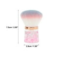 thumbnail image 2 of Unique Bargains 1 Pc Portable Foundation Brush for Business Travel Pink Artificial Fiber Wool Plastic, 2 of 5