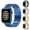thumbnail image 6 of IBEAR Compatible with Apple Watch Band 45mm 44mm 42mm Silver Men Bracelet Strap, Stainless Steel iWatch Band Replacement for Apple Watch Series 8/76/5/4/3/2/1 Men Women Wristband, 6 of 7