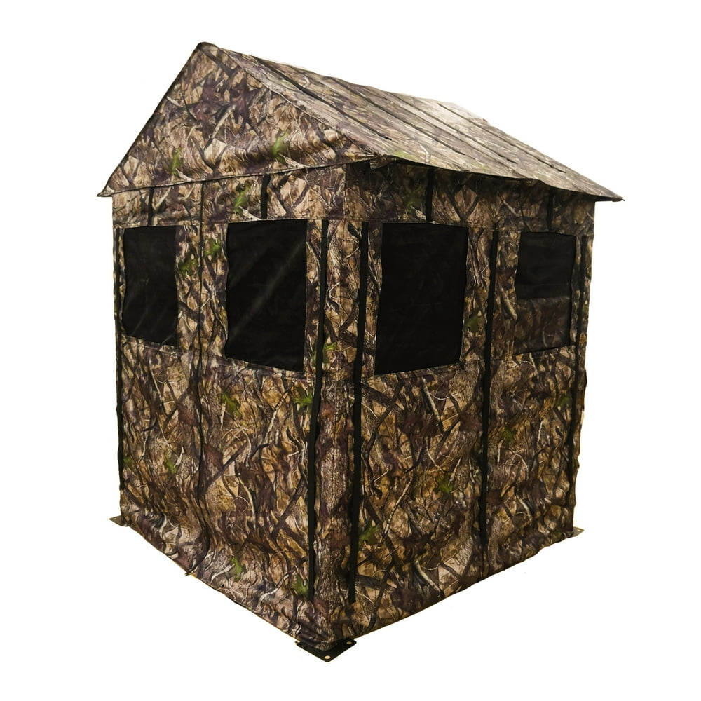 Extreme Outdoor Deluxe Ground Blind True Timber Camo