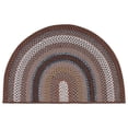 thumbnail image 2 of Safavieh Braided Angel Bordered Machine Washable Reversible Area Rug, Brown/Multi, 2'6" x 4' Half Moon, 2 of 13