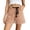 Orange, variant on Womens Summer Loose Casual Shorts Drawstring High Waisted Denim Shorts Multi Pocket