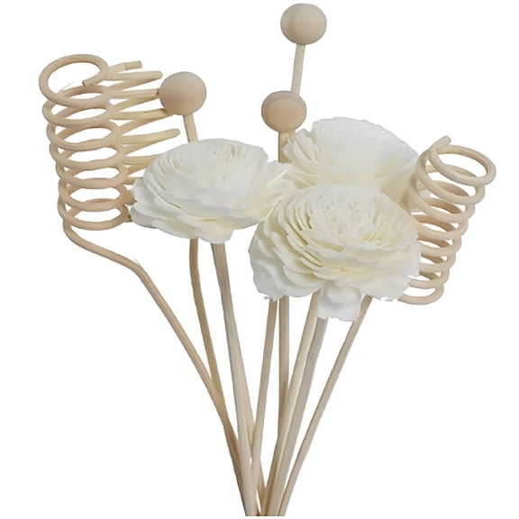ACDANC Artificial Flower Diffuser Reeds,9-Pack Replacement Sticks for Oil Warmers