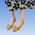 thumbnail image 6 of Purcolt Womens Faux Suede Buckle Flats Dressy Casual Pointed Toe Slip On Ballet Shoes Comfort Elegant Soft Sole Dress Shoes Dailywear for Business Work Office, 6 of 8