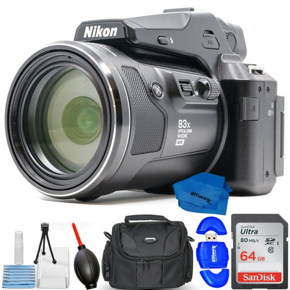Nikon COOLPIX P950 Digital Camera with 7PC Accessory Bundle, Black, 1