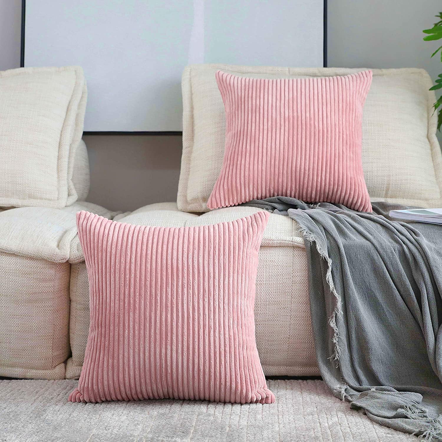 Saydy Pink Throw Pillows