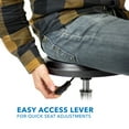 thumbnail image 6 of Mount-It! Adjustable Swivel Chair with Wheels and Leather Cushion, 6 of 6