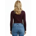 thumbnail image 2 of Emmalise 5-Pack Women’s Long Sleeve Junior V-Neck Shirts-Fall & Winter Color-L, 2 of 4