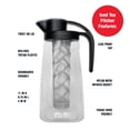 thumbnail image 7 of Tiesta Tea - Loose Leaf Iced Tea Pitcher, BPA-Free Tritan Plastic, Includes Multipurpose Nylon Mesh Infuser, Brew Hot & Cold, Leak-Proof Twist-On Lid, Dishwasher Safe, 1/2 Gallon Capacity, 7 of 7