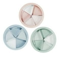 thumbnail image 4 of Home Plastic Dried Fruit Box Detachable Multifunction Food Plate Snack Tray Snack Storage Box for Candy Fruits Nuts with Lid (Green), 4 of 9