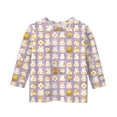 thumbnail image 3 of YOUYEDIAN 2026 Easter Girls 3/4 Length Sleeve Shirts Kids Festival Cute Bunny Print Cotton Tees Tops Holiday Casual Funny Clothes (Light Purple, 8-9 Years), 3 of 4