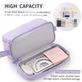 thumbnail image 5 of Canvas Pencil Case Large Capacity 4 Compartments Double Sided Hanging Loop Assorted Colors for Students Teens Adults, 5 of 7