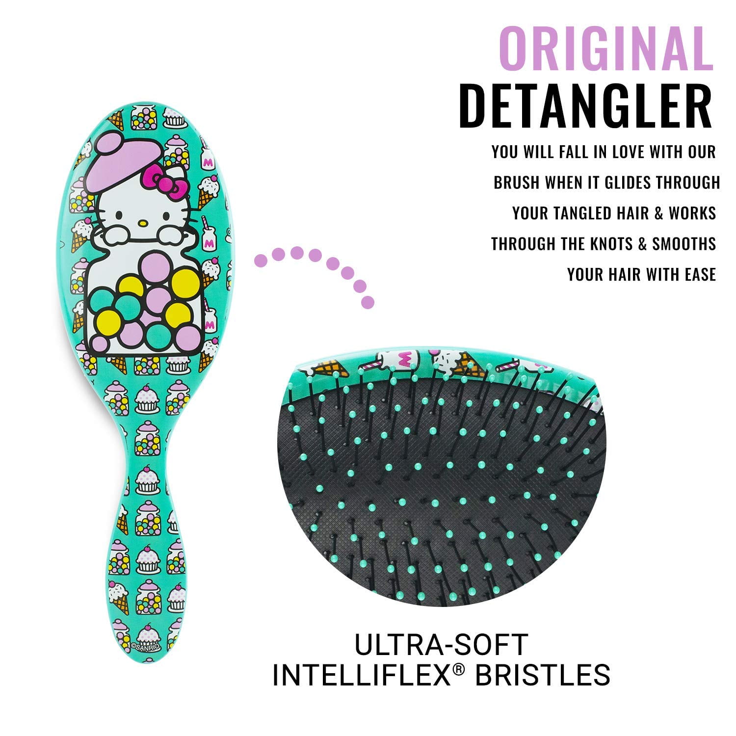 The Wet Brush Hello Kitty Original Detangler - Bubble Gum