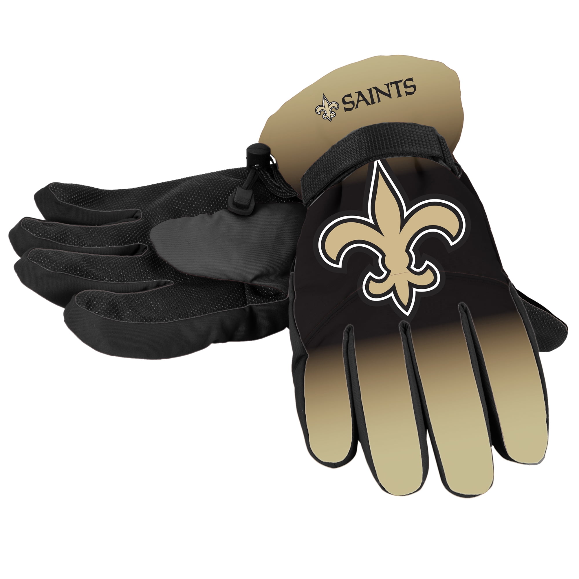 Forever Collectibles NFL Gradient Big Logo Insulated Gloves-Small Medium, New Orleans Saints by Forever Collectible