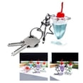 thumbnail image 2 of Creative Miniature Cream Cup Keychain for Women Girls Cute Bag Ornament Car Keyring Holder Pendant Decors, 2 of 8