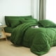 thumbnail image 5 of HIG Juego de Cama Moderno de 8 Piezas con Edredón Verde, Tamaño King, 5 of 11