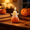 thumbnail image 3 of AHGQT Cute Halloween Ghost Pumpkin Scented Candles, Smokeless Soy Wax Decorative Aromatherapy Candle, Holiday Ornament for Home Party Decor, 3 of 6