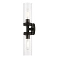 thumbnail image 5 of 16172-07 Livex Lighting Ludlow - 2 Light ADA Bath Vanity In Nautical Style-19.25 Inches Tall and 4.25 Inches Wide-Bronze Finish, 5 of 13
