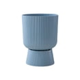 thumbnail image 2 of High Footed Resin Flower Pot,Imitation Ceramic Planter,Living Room Decor,Desktop Plant Pot,Modern Home Decor,Small Green Plant Container,Decorative Planter,Office Table Ornament, 2 of 6