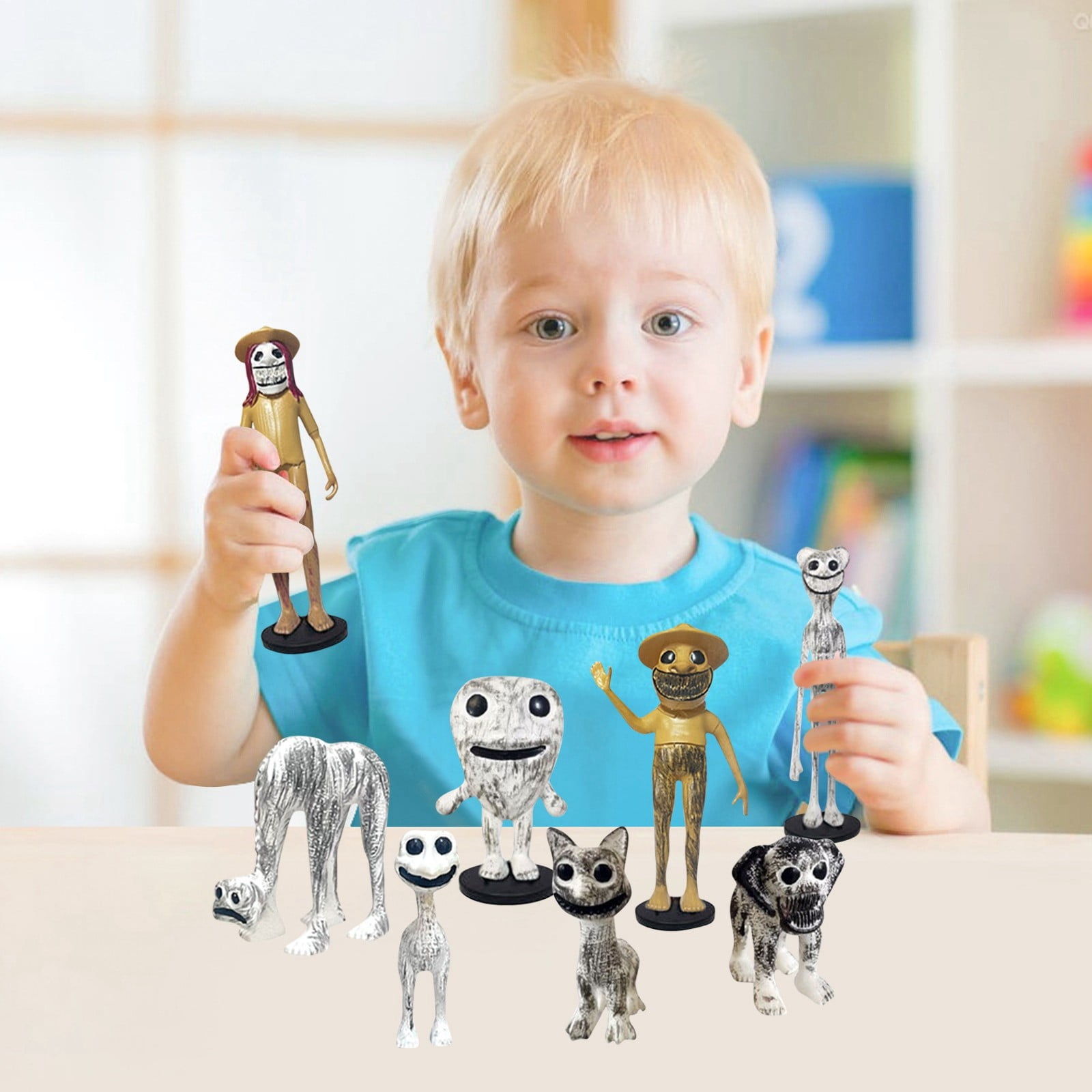71Nmly 12-teiliges Figuren-Set – Bunte Action-Figuren Ca. 6,5-8 Cm, Aus PVC, Für Deko, Spielzeug Oder Geschenke