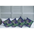 thumbnail image 2 of Ambesonne Nature Throw Pillow Cover 4 Pack, Digital Psychedelic Art, 20", Purple Fuchsia, 2 of 7