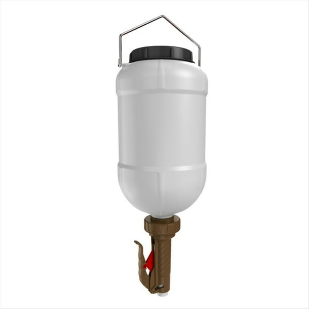 Dispensador de Salsas de 5,5 L de Gran Capacidad para Mostaza, Ensalada, Kétchup y Mayonesa. Color Café.