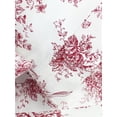 thumbnail image 2 of Melange Home Printed Design Cotton Collection 400 Thread Count Red Toile Embroidered Sheet Set Twin, 2 of 2