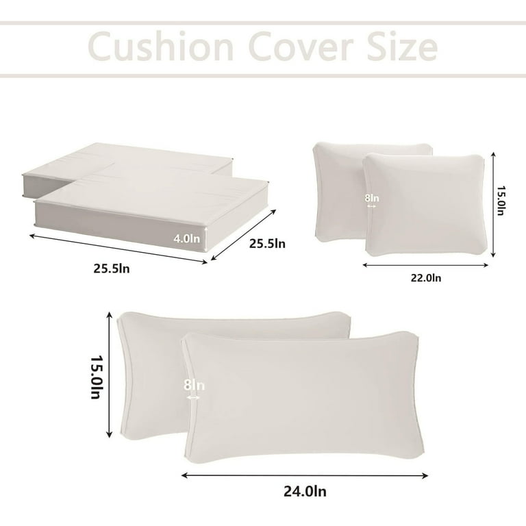 Walmart 14 Pcs Waterproof Outdoor Cushion Slipcovers Zipper for Patio Furniture Navy Blue Walmart