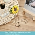 thumbnail image 5 of Uxcell Moon Shape Hollow Resin Pendants Frames for DIY Crafts Silver Tone 20 Pack, 5 of 5