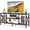Black, variant on BoldGear TV Stand for 55-65 Inch TVs with Black Metal Frame, Tabletop-Grey | 3-Tier Industrial Media Entertainment Center, 59.8'' Solid Wood Table top for Living Room, Bedroom, Office,