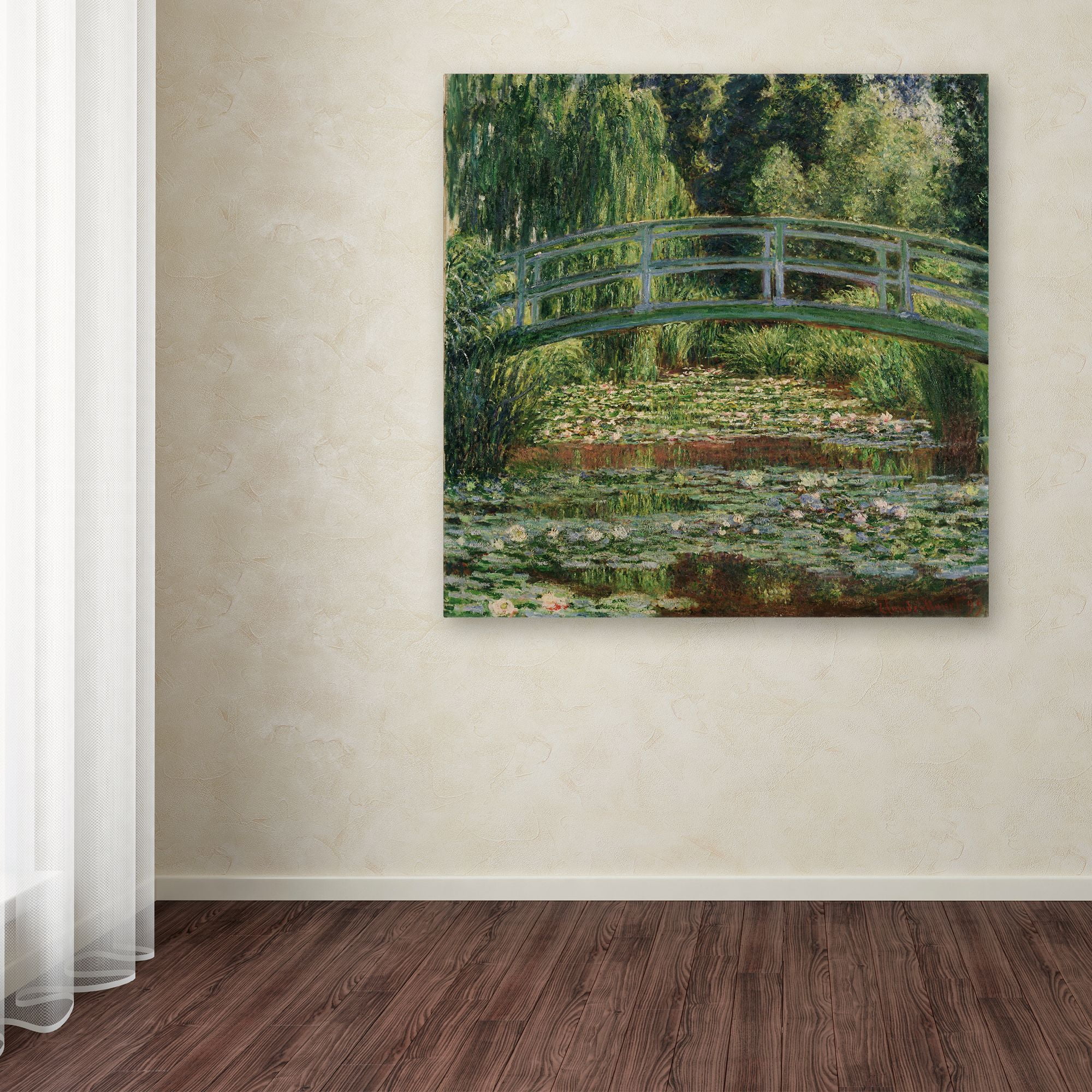 Trademark Fine Art 'The Japanese Footbridge 1899' Canvas Art by