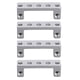 thumbnail image 1 of Soportes de servo de 4 piezas, soporte de inclinación de la bandeja del engranaje de la dirección para el barco del coche 2 cabezas 90 grados 3205-0001-0002, diseño de doble cabeza, 1 of 14