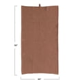 thumbnail image 2 of Creative Co-Op Oversized Woven Linen and Cotton Waffle Decorative Tea Towel with Loop for Dining and Kitchen, Terra-Cotta Color, 2 of 3