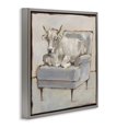 thumbnail image 2 of Stupell Industries Rustic Lodge White Cattle on Couch Gray Floating Frame Canvas Art, 18 x 18, by Ethan Harper, 2 of 7