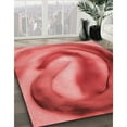 thumbnail image 2 of Ahgly Company Indoor Square Patterned Ferrari Red Area Rugs, 4' Square, 2 of 6