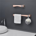thumbnail image 4 of Estante De Almacenamiento Para Barra De Toallas Montado En La Pared, Estante Organizador De Toallas De Baño Autoadhesivo Resistente Al Agua Resistente Al Agua Giratorio Para Baño Y Cocina Minnieouse HA023263-00, 4 of 7