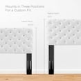 thumbnail image 4 of Tufted Headboard, Full Queen Size, Velvet, White, Modern Contemporary Urban Design, Bedroom Master Guest Suite, 4 of 7