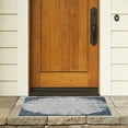 thumbnail image 3 of SAFAVIEH Courtyard Jaymz Radiant Indoor/Outdoor Area Rug, Beige/Navy, 2' x 3'7", 3 of 9