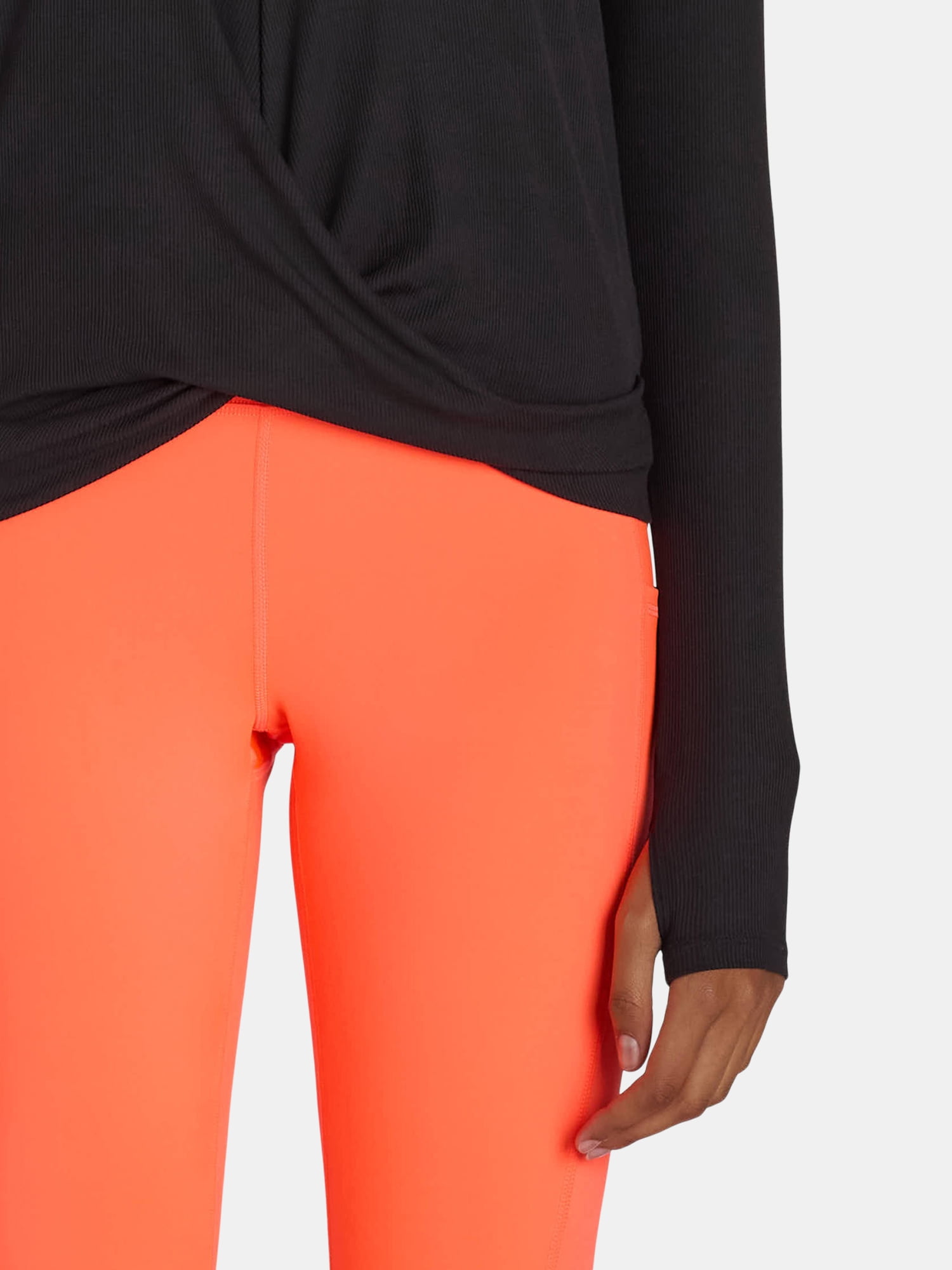 Avia Women's Long Sleeve Twist Front Top, Sizes XS-XXXL