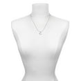 thumbnail image 2 of Silvertone Large Initial - C - Silver Tone Cross and Bunny Necklace and Earrings Set, 2 of 4