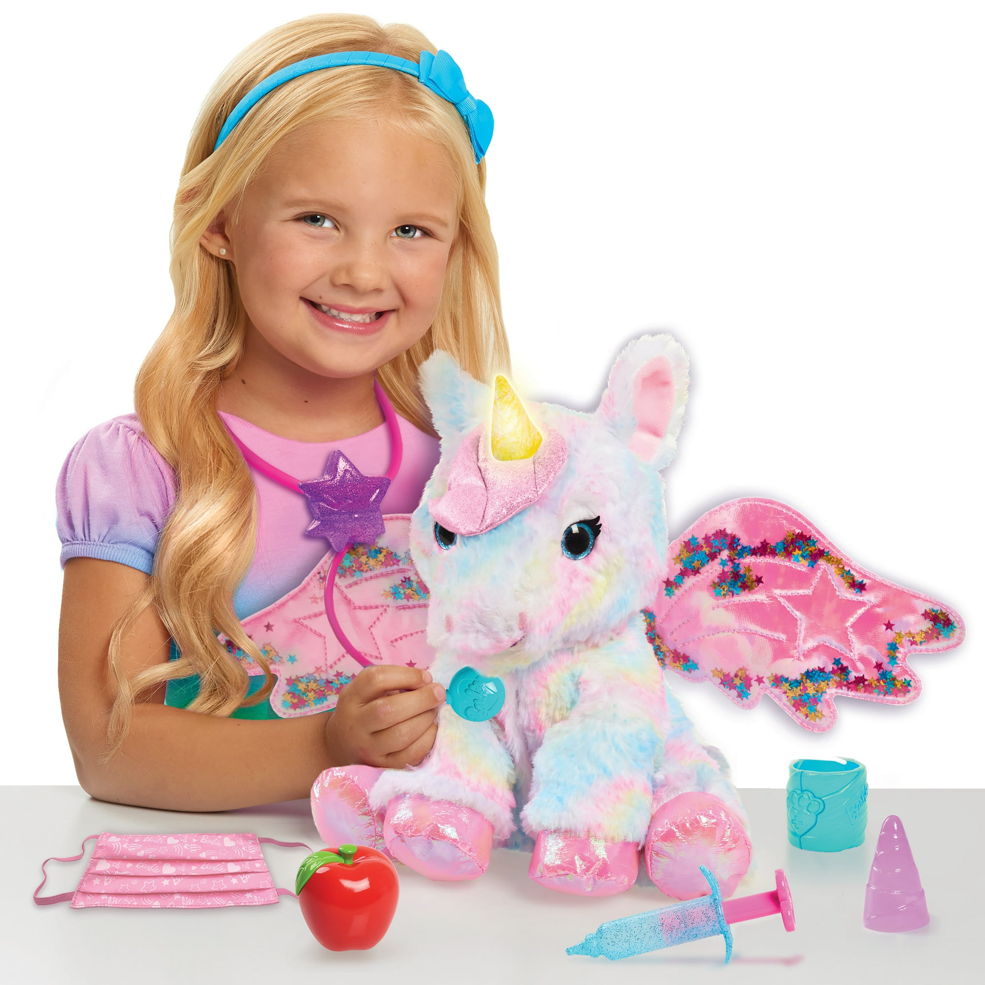 Barbie Dreamtopia Unicorn Doctor Interactive Lights And Sounds Plush With Backpack