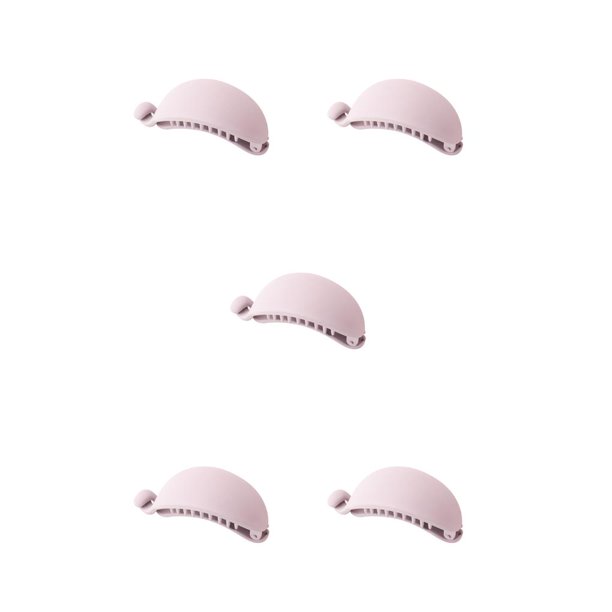 Jumpingount Pinzas para el cabello con forma de plátano dulce, pinzas para el cabello a la moda para mujeres y niñas, horquillas para el cabello, gris 5piezas