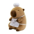 thumbnail image 3 of Carpincho de peluche de juguete, lindo de peluche, coleccionable, cómodo juguete de peluche de para niños, niñas, regalos, niños y a cuchillo y tenedor, 3 of 9