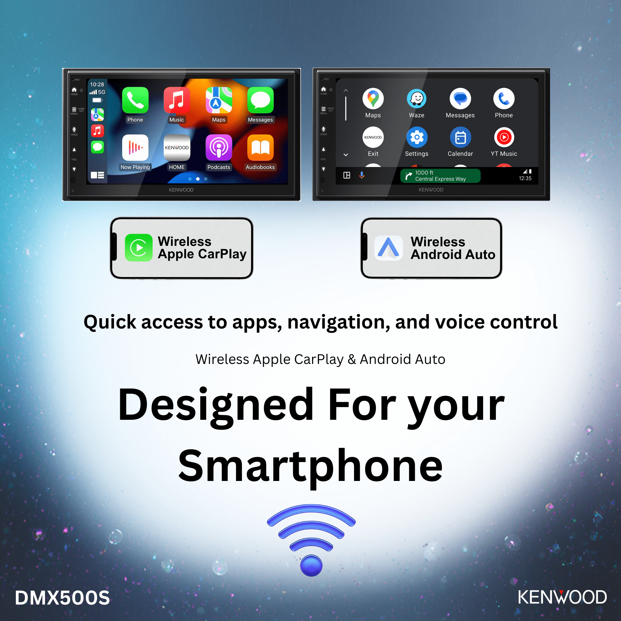 KENWOOD DMX500S AV Car Stereo - 6.8 Touchscreen - Walmart.com