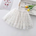 thumbnail image 2 of Girls Dance Skirts Girls Mesh Skirt, Girls' Tutus Skirt, Toddler Layered Tulles Tutus, Fashion Embroider Short Skirt Girls Plaid Pleated School Uniform Skirts Beige 5-6Y, 2 of 4